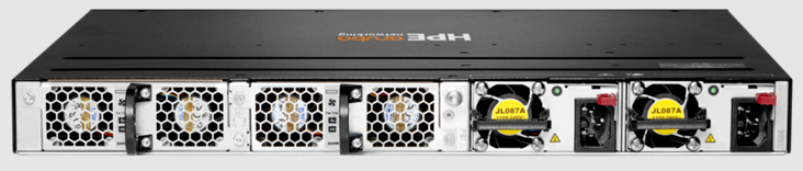 Aruba CX 6200M-24G Back View Aruba CX 6200M-24G Back View